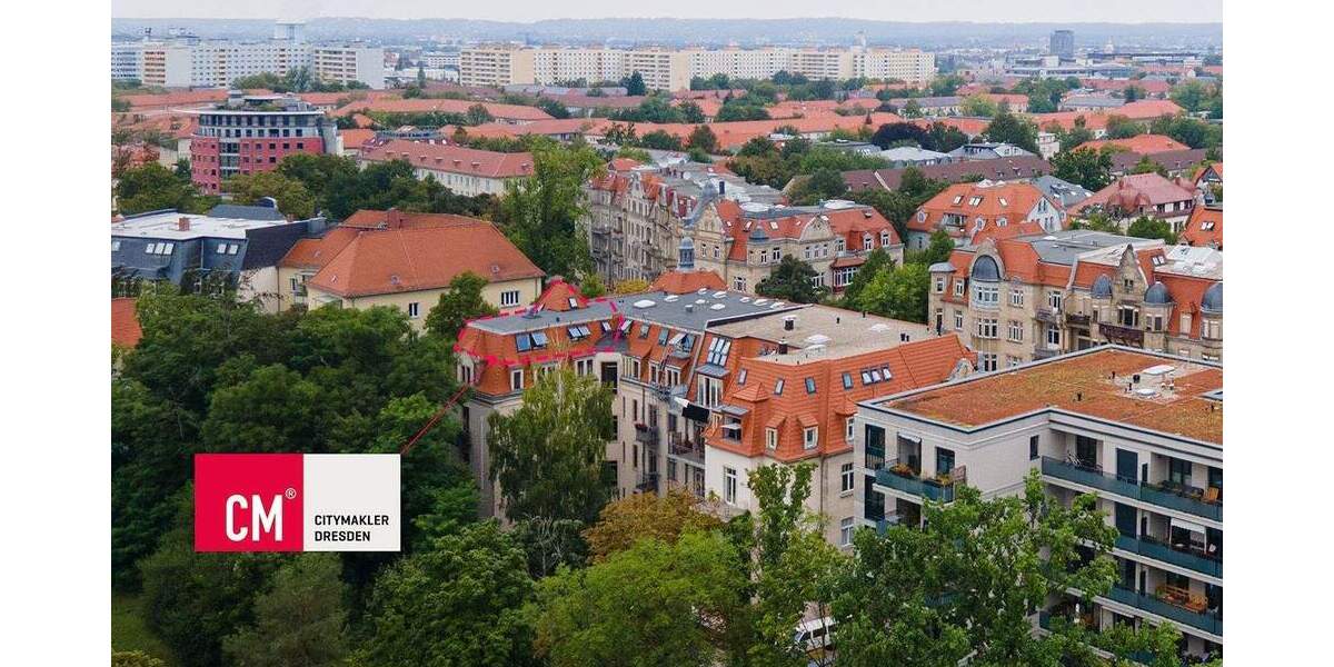 Charmante, helle 3-Raum-ETW im DG mit Lift im Haus in lebendiger Lage nahe der TU Dresden ! 3 zimmer