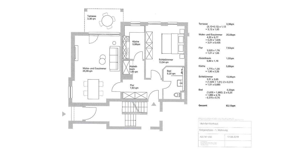 Erdgeschoßwohnung Dresden Leuben - 2 Zimmer, 62 m&sup2;, 750&euro; | Angebot:25783830