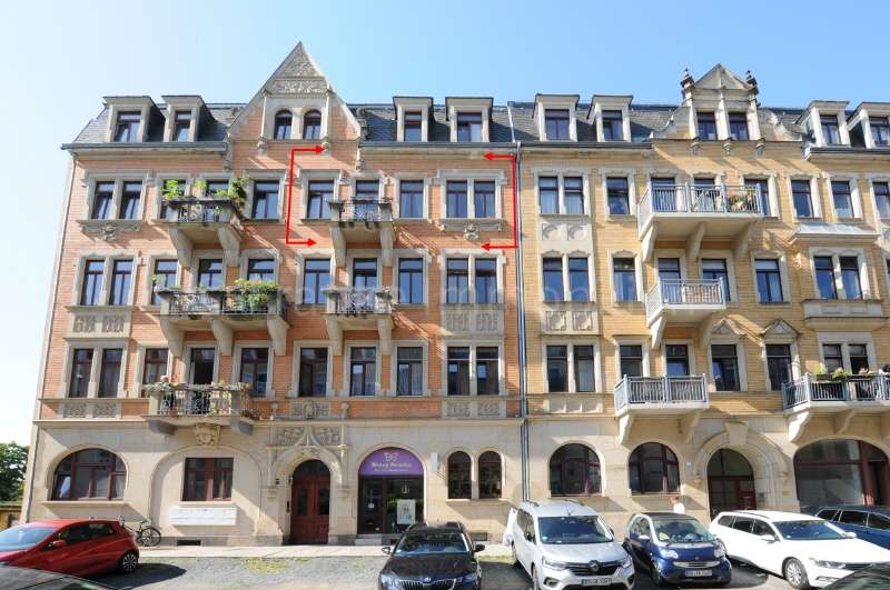 Etagenwohnung Dresden Striesen - 4 Zimmer, 94 m&sup2;, 349.000&euro; | Angebot:26737698