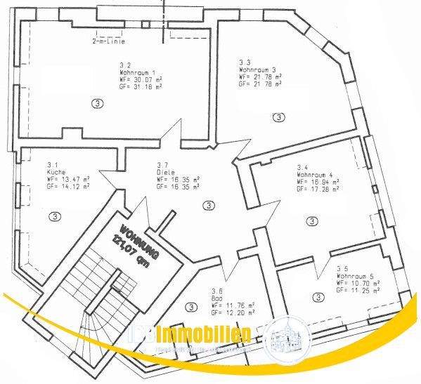 Etagenwohnung Freital Deuben - 4 Zimmer, 121 m&sup2;, 1.100&euro; | Angebot:24157651