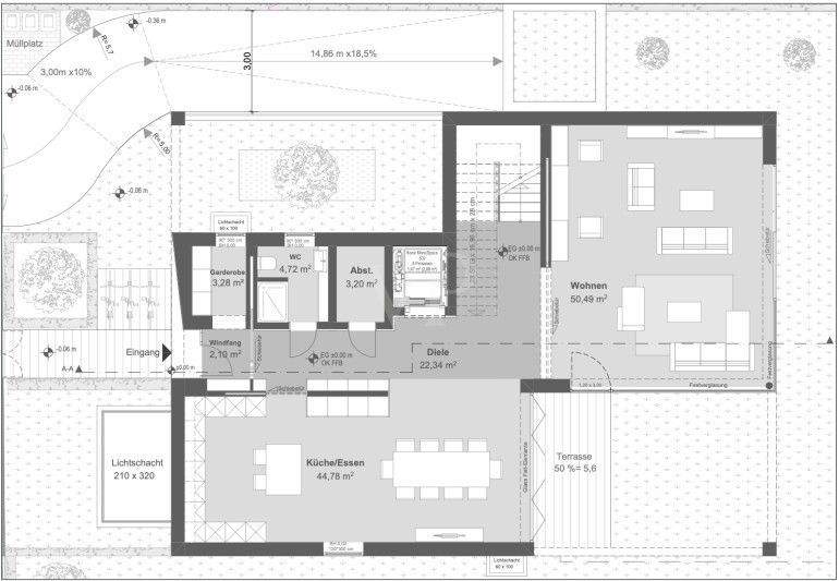 Projektiertes Grundstück für exklusives Wohnen in zentraler Lage zimmer