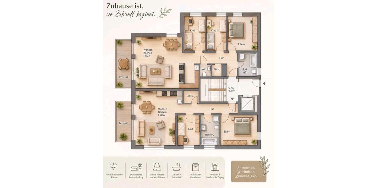 Etagenwohnung Coswig - 3 Zimmer, 89 m&sup2;, 399.000&euro; | Angebot:26531952
