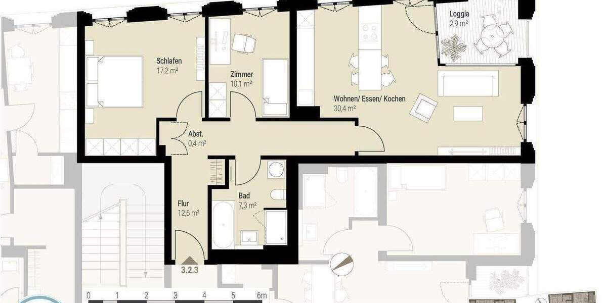 Etagenwohnung Dresden Innere Altstadt - 3 Zimmer, 80 m&sup2;, 1.414&euro; | Angebot:25729720