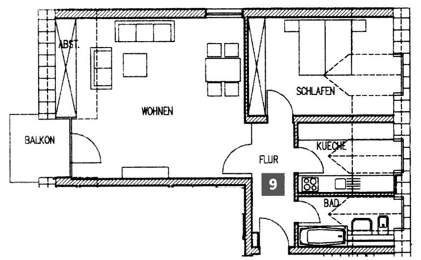 Etagenwohnung Arnsdorf - 2 Zimmer, 74 m&sup2;, 146.000&euro; | Angebot:25685107