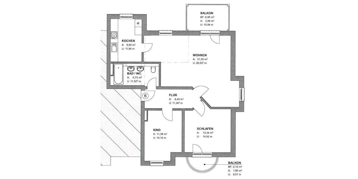Etagenwohnung Dresden Briesnitz - 3 Zimmer, 82 m&sup2;, 220.000&euro; | Angebot:26258884