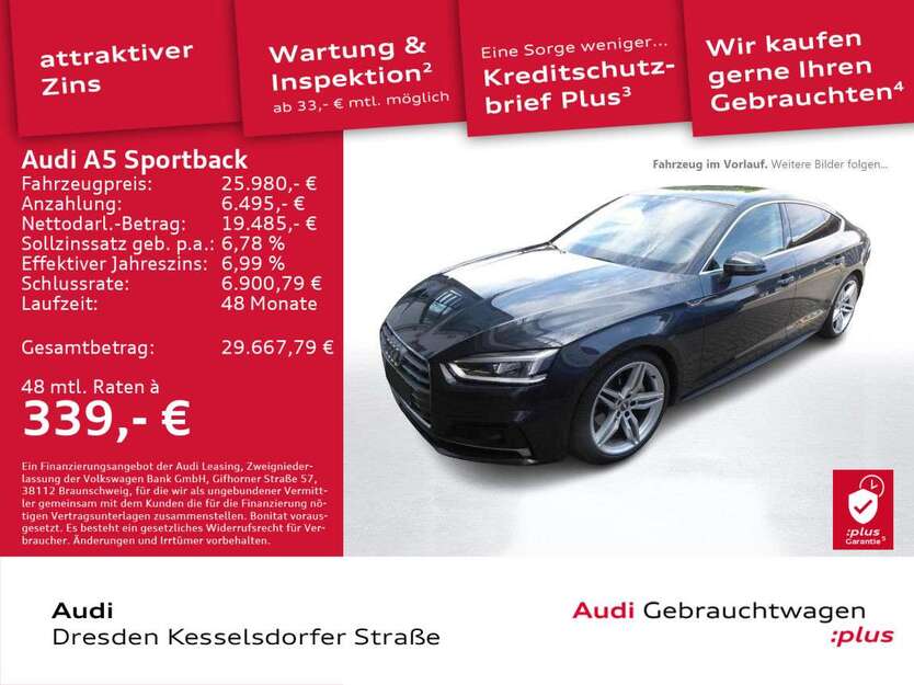 Audi A5 109.294 km 25.980 € Dresden 01169