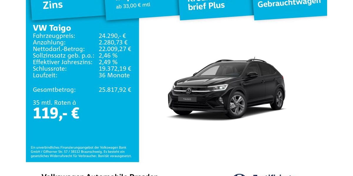 VW Taigo 13.790 km 24.290 &euro; Dresden 01169
