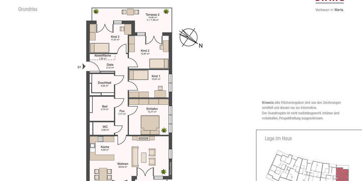 Familienfreundliches Wohnen in den Wildrosenterrassen 5 zimmer
