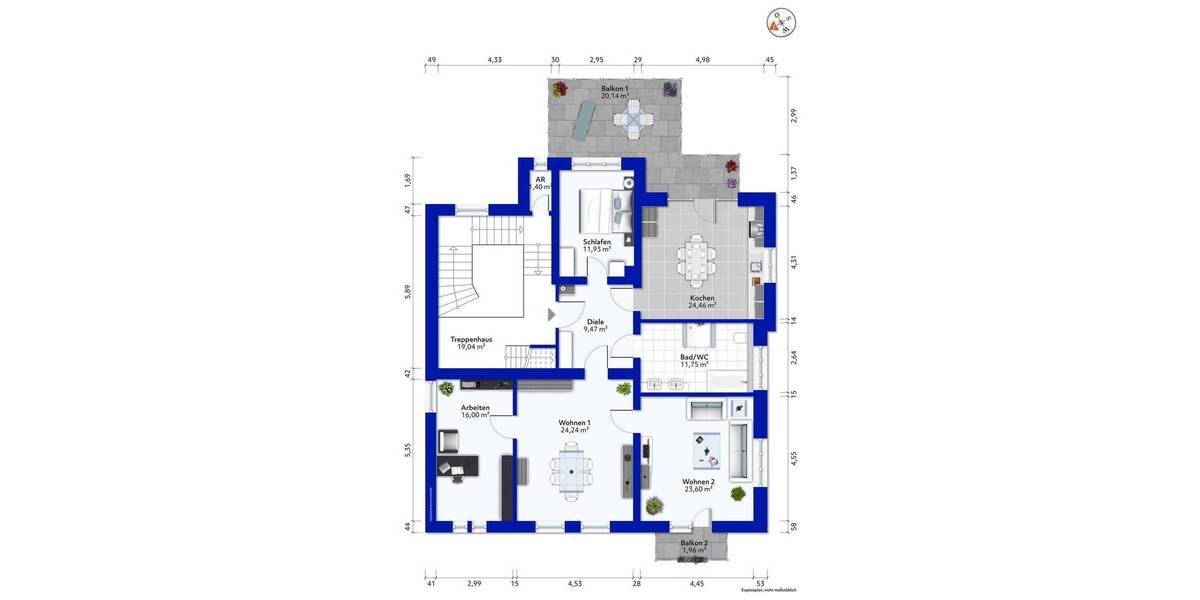 Etagenwohnung Dresden Löbtau-Nord - 3 Zimmer, 88 m&sup2;, 355.000&euro; | Angebot:26379483