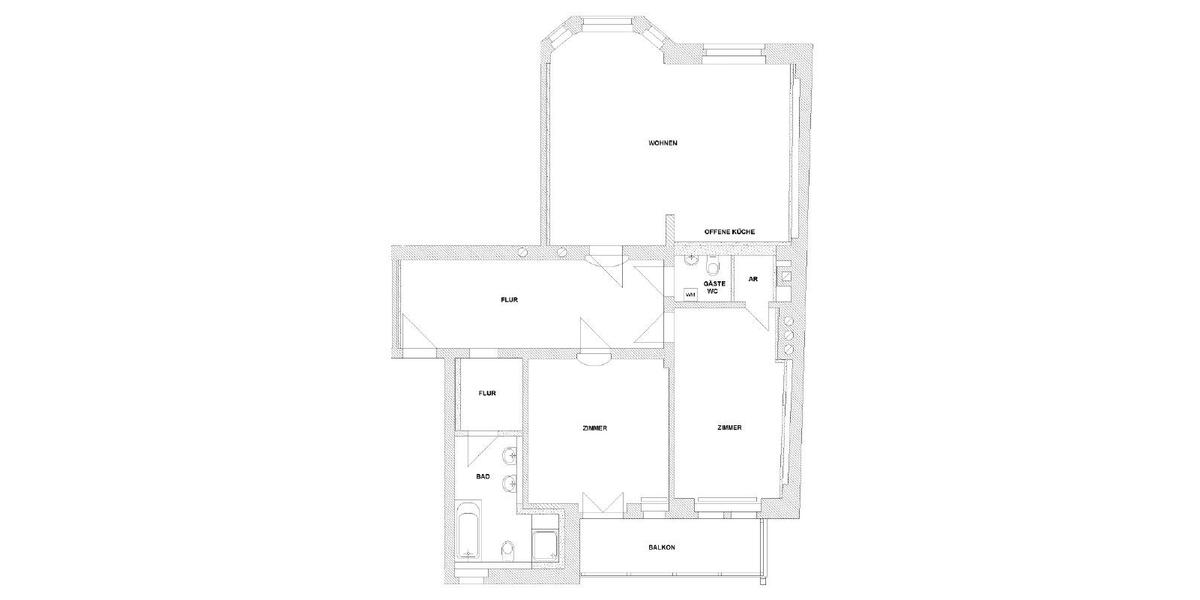 Etagenwohnung Dresden Loschwitz - 3 Zimmer, 99 m&sup2;, 1.262&euro; | Angebot:26274325