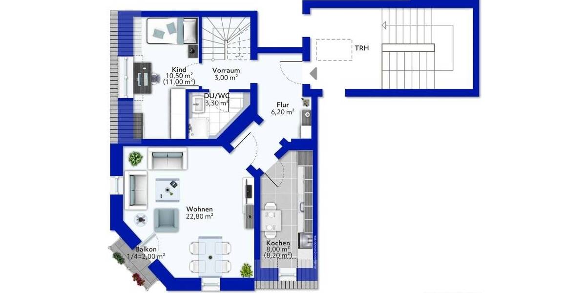 Etagenwohnung Dresden Löbtau-Nord - 3 Zimmer, 88 m&sup2;, 355.000&euro; | Angebot:26379483