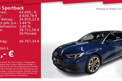 Audi A3 7.243 km 43.490 &euro; Dresden 01169