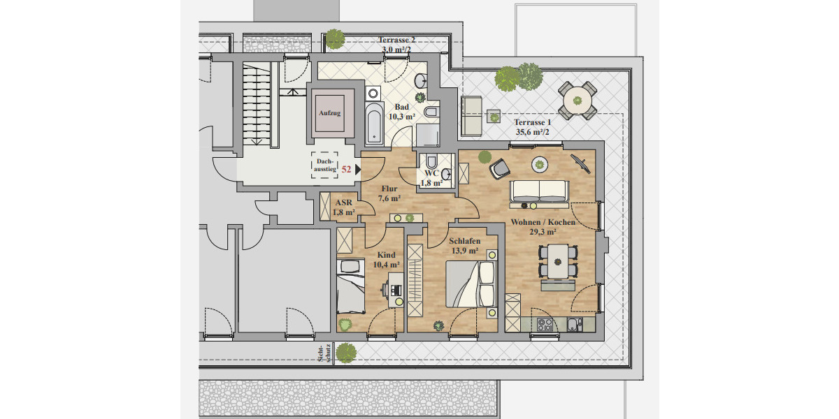 Etagenwohnung Dresden Leubnitz-Neuostra - 3 Zimmer, 94 m&sup2;, 1.650&euro; | Angebot:26486952