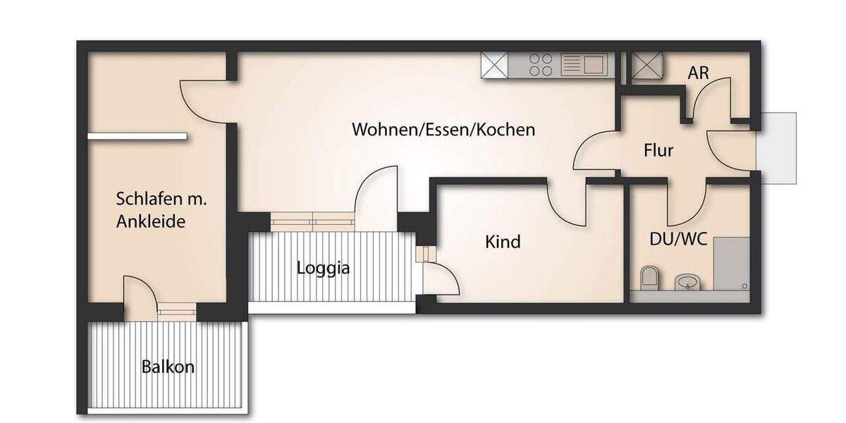 Etagenwohnung Dresden / Plauen Südvorstadt-West - 3 Zimmer, 76 m&sup2;, 500.000&euro; | Angebot:25748789