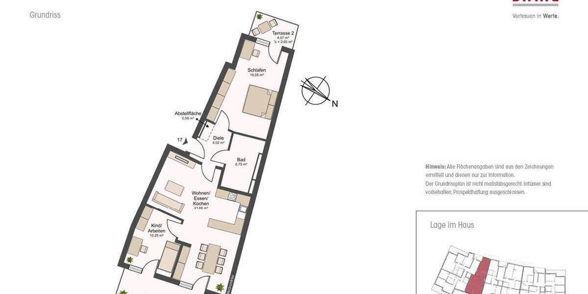 Etagenwohnung Dresden Naußlitz - 3 Zimmer, 81 m&sup2;, 1.215&euro; | Angebot:25821097