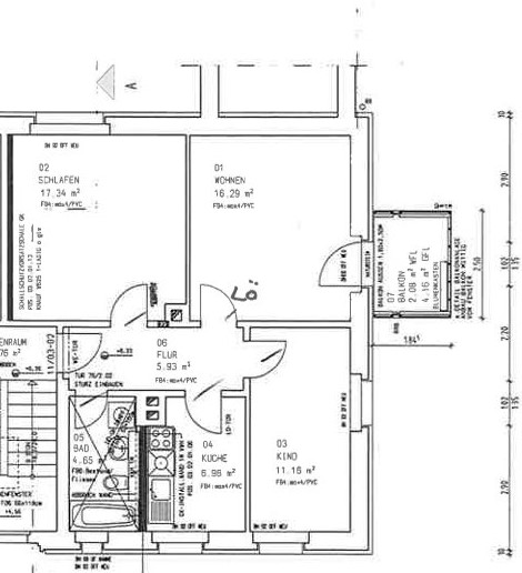 Reick: 3-Zimmer-Wohnung mit Balkon - Etagenwohnung Dresden Reick | Angebot:26883754