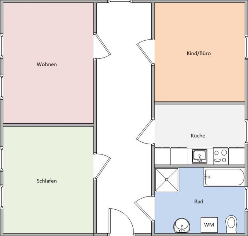 Bischofswerda - sanierte 3 Zimmerwohnung mit Tageslichtbad