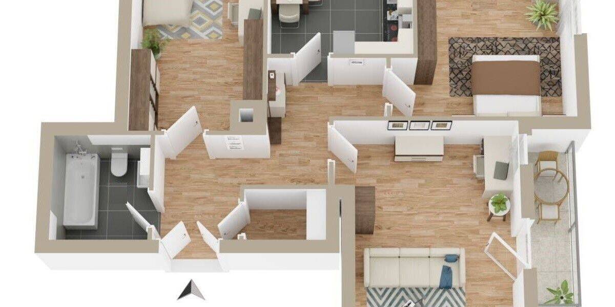 Etagenwohnung Dresden / Trachau Pieschen-Nord/Trachenberge - 3 Zimmer, 92 m&sup2;, 319.900&euro; | Angebot:26594868