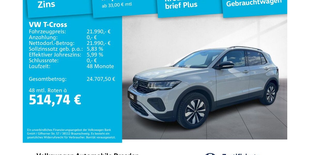 VW T-Cross 9.199 km 21.990 &euro; Dresden 01067