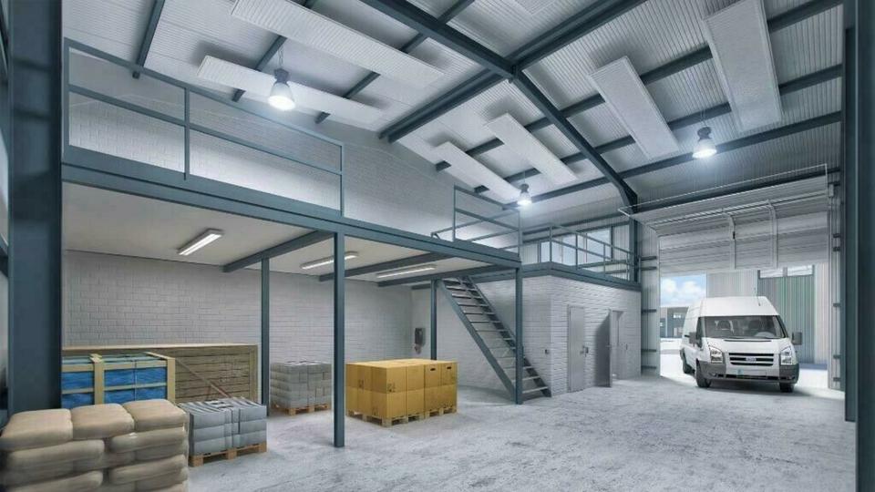 Halle Gewerbehalle Coswig 225m² KFZ Werkstatt Neubau zimmer