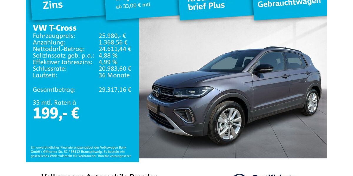 VW T-Cross 5.500 km 25.980 &euro; Dresden 01067