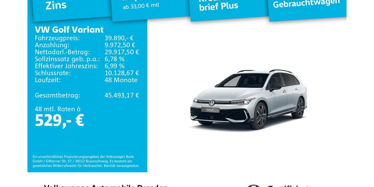 VW Golf 5.000 km 39.890 &euro; Dresden 01067