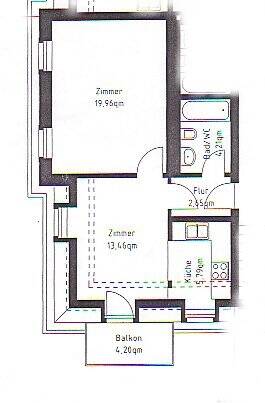 Etagenwohnung Dresden Löbtau-Süd - 2 Zimmer, 48 m&sup2;, 480&euro; | Angebot:26274147