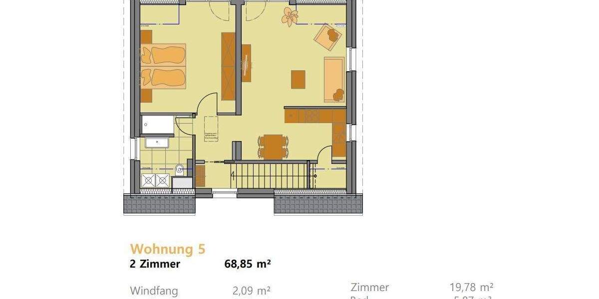 ++ Schöne 2-Zimmer Wohnung mit eigenem Zugang zu vermieten ++ 2 zimmer