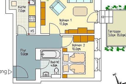 2-Zimmer-Altbauwohnung mit Garten 47 m² Dresden Cotta 2 zimmer