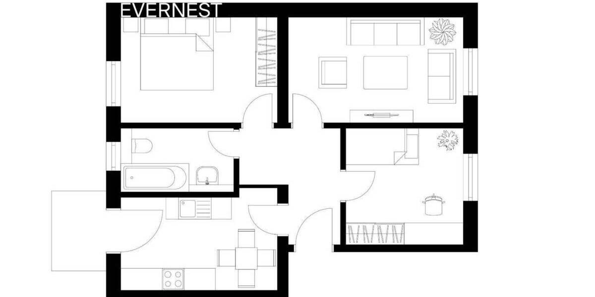 Etagenwohnung Dresden Coschütz/Gittersee - 3 Zimmer, 60 m&sup2;, 149.000&euro; | Angebot:24545020