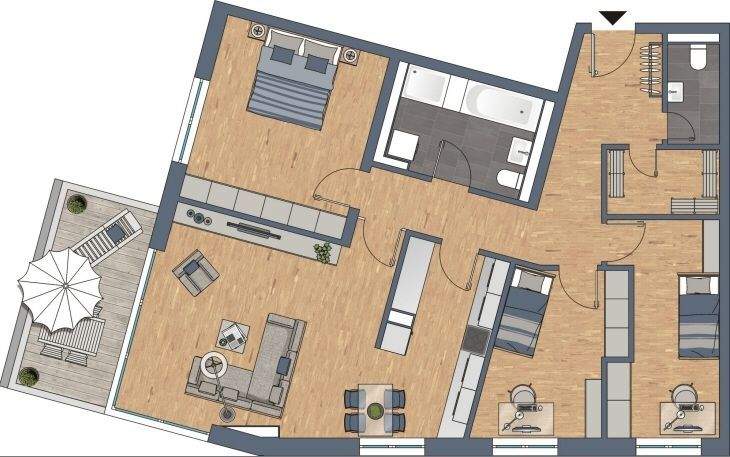 Etagenwohnung Radebeul - 4 Zimmer, 112 m&sup2;, 565.500&euro; | Angebot:25734687