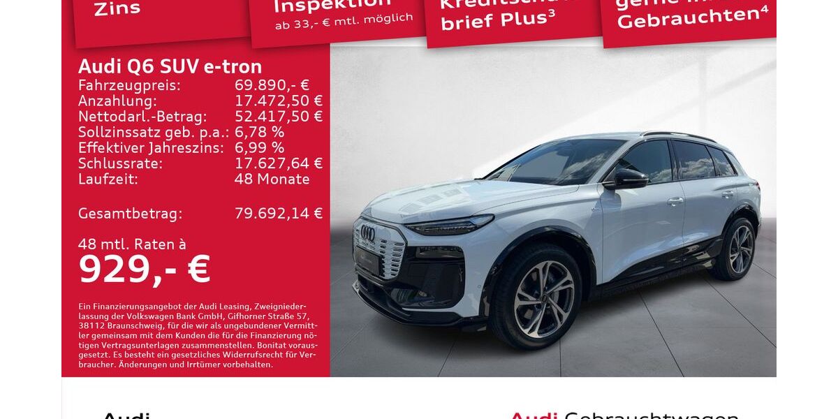 Audi Q6 e-tron 7.336 km 69.890 &euro; Dresden 01067