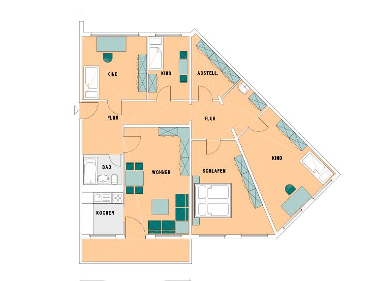 Etagenwohnung Dresden Cotta - 5 Zimmer, 115 m&sup2;, 974&euro; | Angebot:25376824