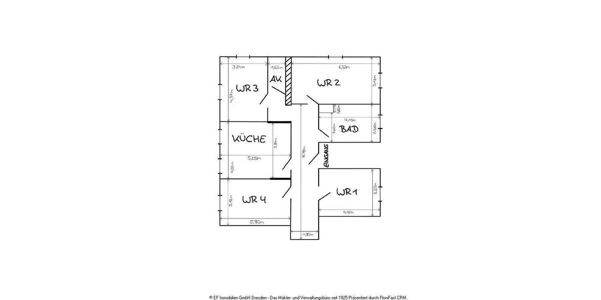 Etagenwohnung Dresden Naußlitz - 4 Zimmer, 109 m&sup2;, 1.320&euro; | Angebot:24820162