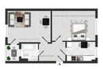 Etagenwohnung Dresden Blasewitz - 2 Zimmer, 52 m&sup2;, 572&euro; | Angebot:26635765