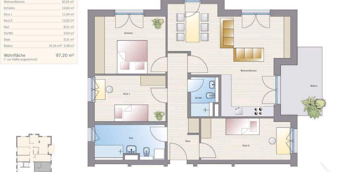 Etagenwohnung Dresden Klotzsche - 4 Zimmer, 97 m&sup2;, 675.000&euro; | Angebot:25690835