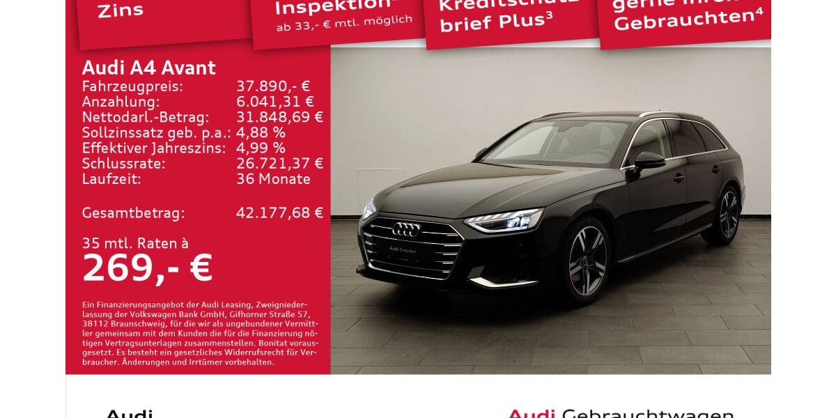 Audi A4 22.000 km 37.890 &euro; Dresden 01067