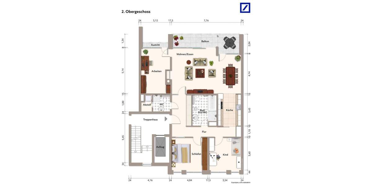 Etagenwohnung Dresden Wilsdruffer Vorstadt/Seevorstadt-West - 4 Zimmer, 123 m&sup2;, 799.000&euro; | Angebot:25686797