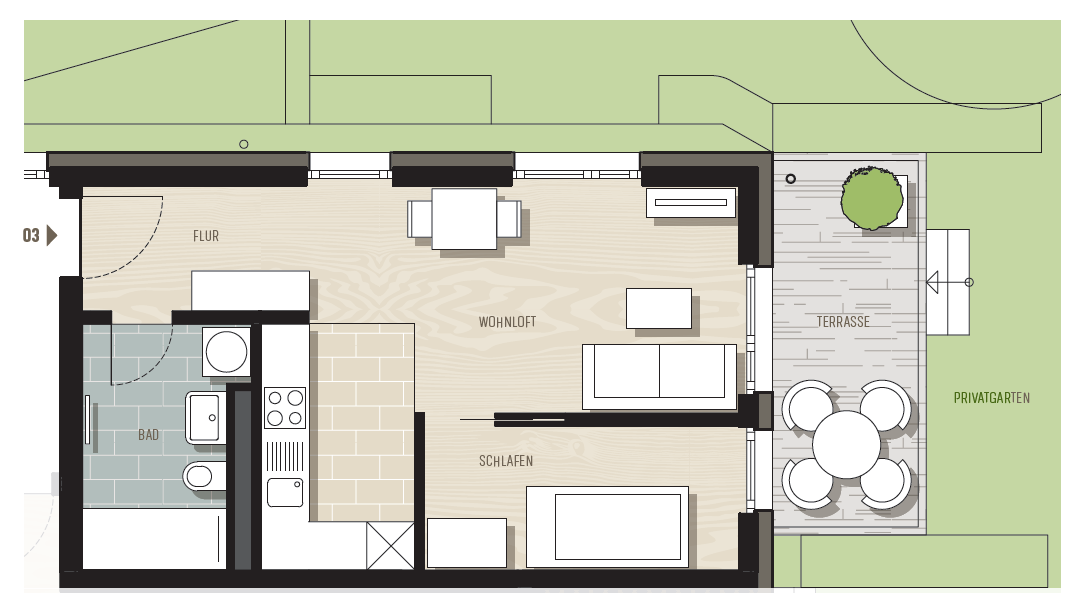 Etagenwohnung Dresden Cotta - 1 Zimmer, 40 m&sup2;, 239.000&euro; | Angebot:25704729