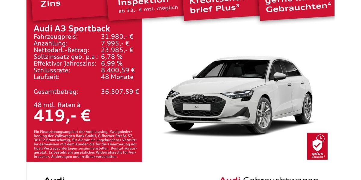 Audi A3 14.470 km 31.980 &euro; Dresden 01169