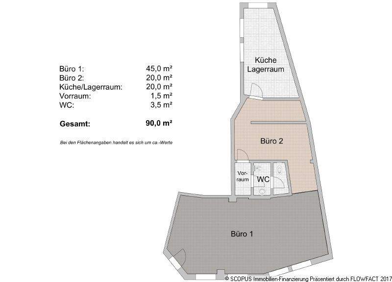 Großzügige Büroeinheit in sehr gut sichtbarer Lage am Rand der Meißner Altstadt 2 zimmer