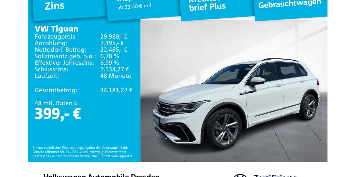 VW Tiguan 93.773 km 29.980 &euro; Dresden 01169
