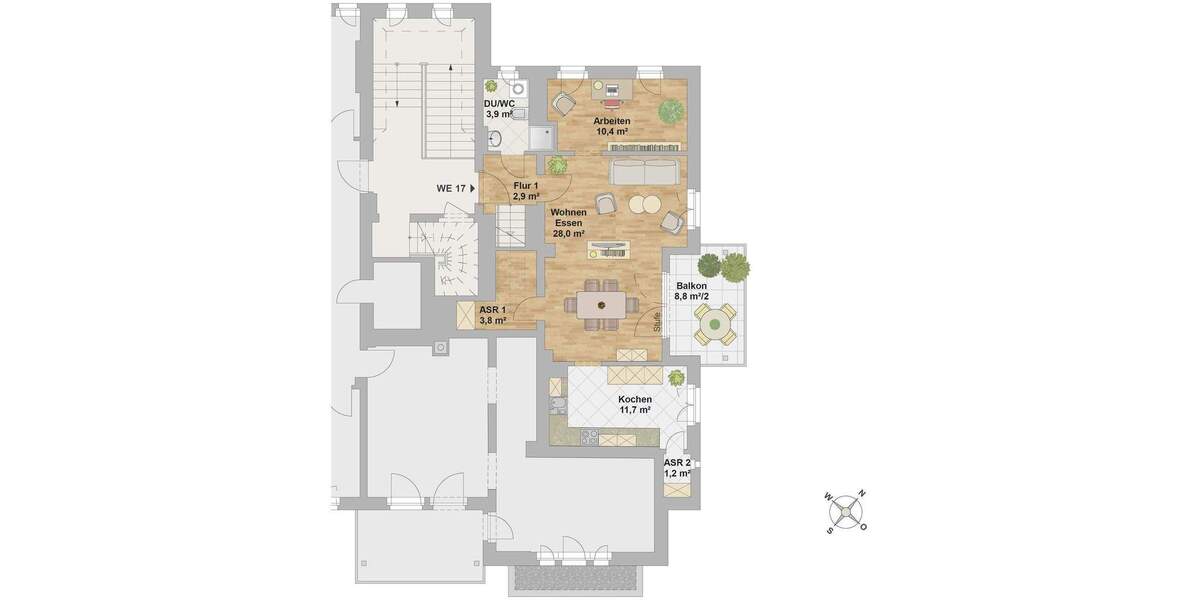 Etagenwohnung Dresden Blasewitz - 5 Zimmer, 139 m&sup2;, 879.400&euro; | Angebot:25690802