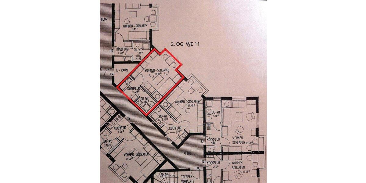 Etagenwohnung Heidenau - 1 Zimmer, 26 m&sup2;, 53.000&euro; | Angebot:26276332