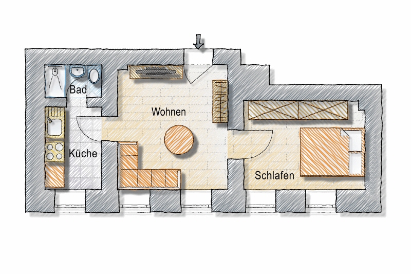 NEUES DUSCHBAD – HELLE WOHNUNG – LAMINAT – RUHIG & ZENTRUMSNAH GELEGEN - Etagenwohnung Freital Deuben | Angebot:26760184