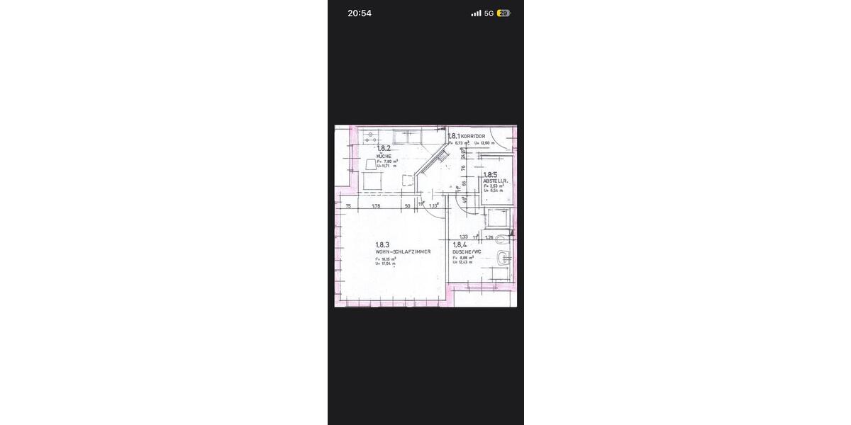 Attraktive Einraumwohnung mit Küche in Wilsdruff 1 zimmer