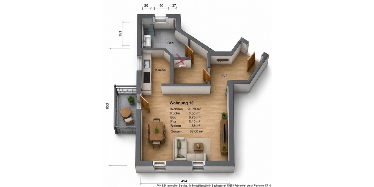 Wohnen in TU Nähe ?? - 1- Dresden Plauen | Angebot:26821893