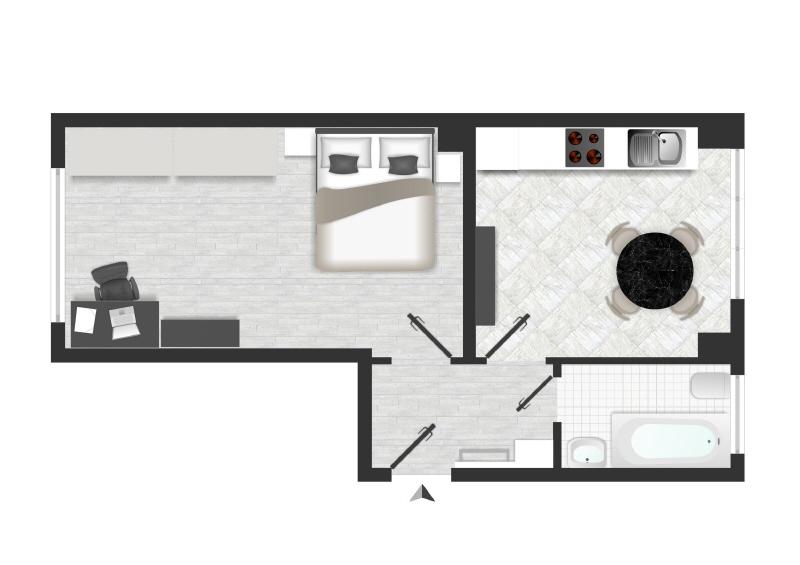 Etagenwohnung Dresden Blasewitz - 1 Zimmer, 35 m&sup2;, 425&euro; | Angebot:25256151