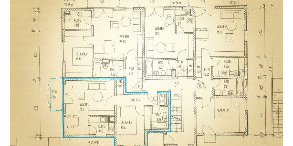 VERMIETETE 2 RAUMWOHNUNG MIT TERRASSE UND TIEFGARAGENSTELLPATZ IN GUTER WOHNLAGE VON COSWIG 2 zimmer