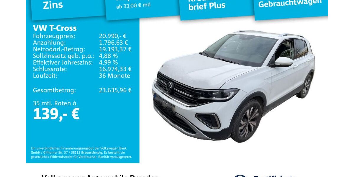 VW T-Cross 40.412 km 20.990 &euro; Dresden 01067